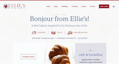 Desktop Screenshot of elliesbakery.com